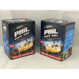 Combo 2 hộp, Cà phê hòa tan Wake-Up Phil Cafe Việt hộp 240g