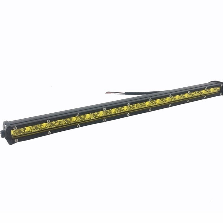 Đèn Led bar 1 Hàng Vàng 50Cm lõm (Cái) Đèn Pha LED Bar 18 Bóng Dài 50cm Dành Cho Ô Tô Áng Sáng Vàng