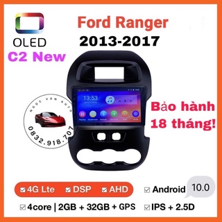 Màn hình Android theo xe Ford Ranger 2013 - 2017 , 9 inch kèm jack nguồn zin canbus