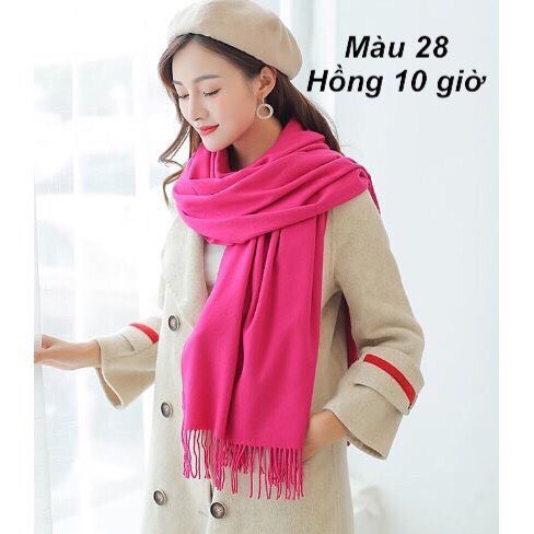 [SỈ] KHĂN CHOÀNG CASHMERE CÁC MÀU TRƠN CỰC MỊN ĐẸP LOẠI 1