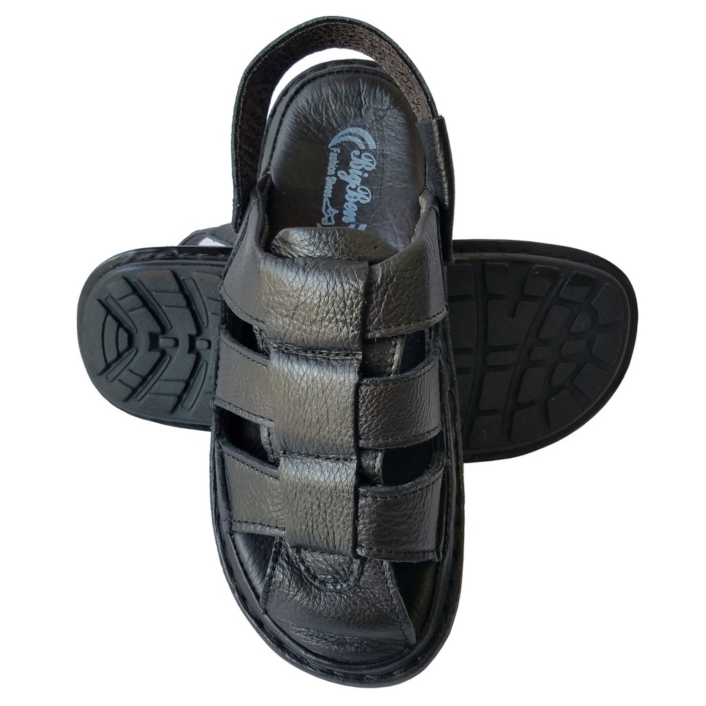 Giày Sandal Nam Bít Mũi Da Bò Thật BIGBEN SD79