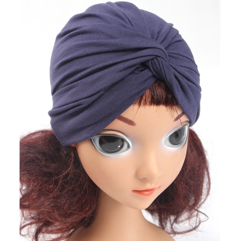 Mũ trùm đầu cho bé kiểu xoắn vải lạ mắt