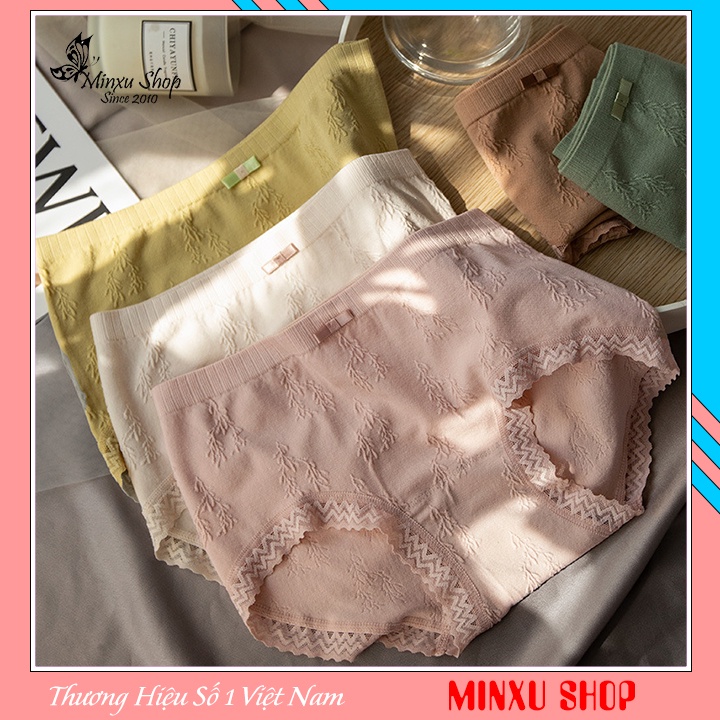 Quần lót nữ cotton co giãn 4 chiều tạo form đẹp nhiều màu, kháng khuẩn Minxu shop 031