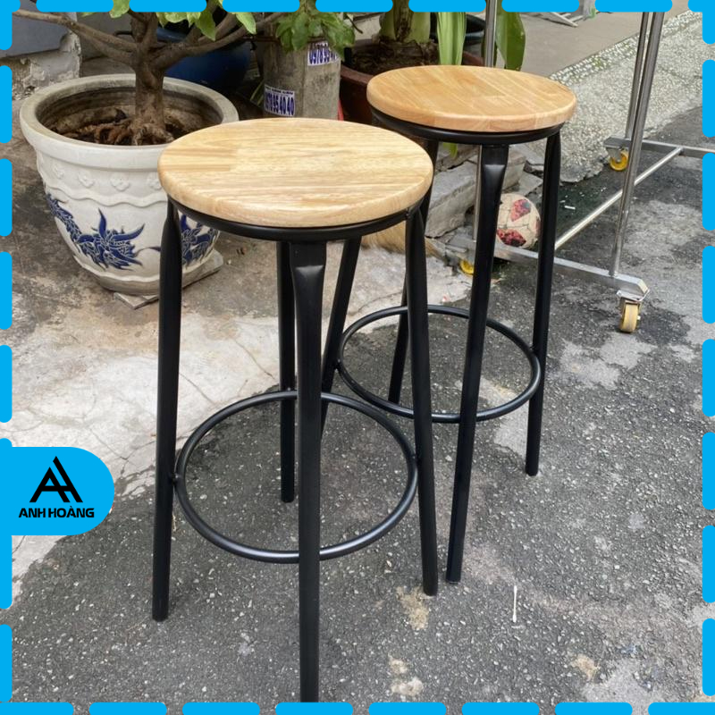 GHẾ BAR CAO 75CM NGỒI QUẦY KHÔNG TỰA LƯNG MỚI 💯
