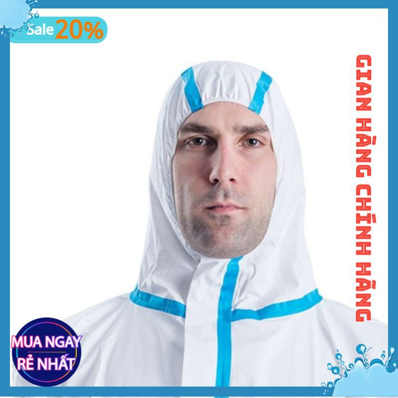 Bộ Quần Áo Bảo Hộ Y Tế VinGuard Vin-2000 Pro Có Viền Xanh Hàng Cao Cấp