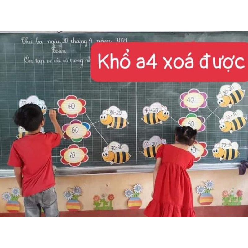 Set ong hoa chất liệu ép plastic, sẵn nam châm dính bảng