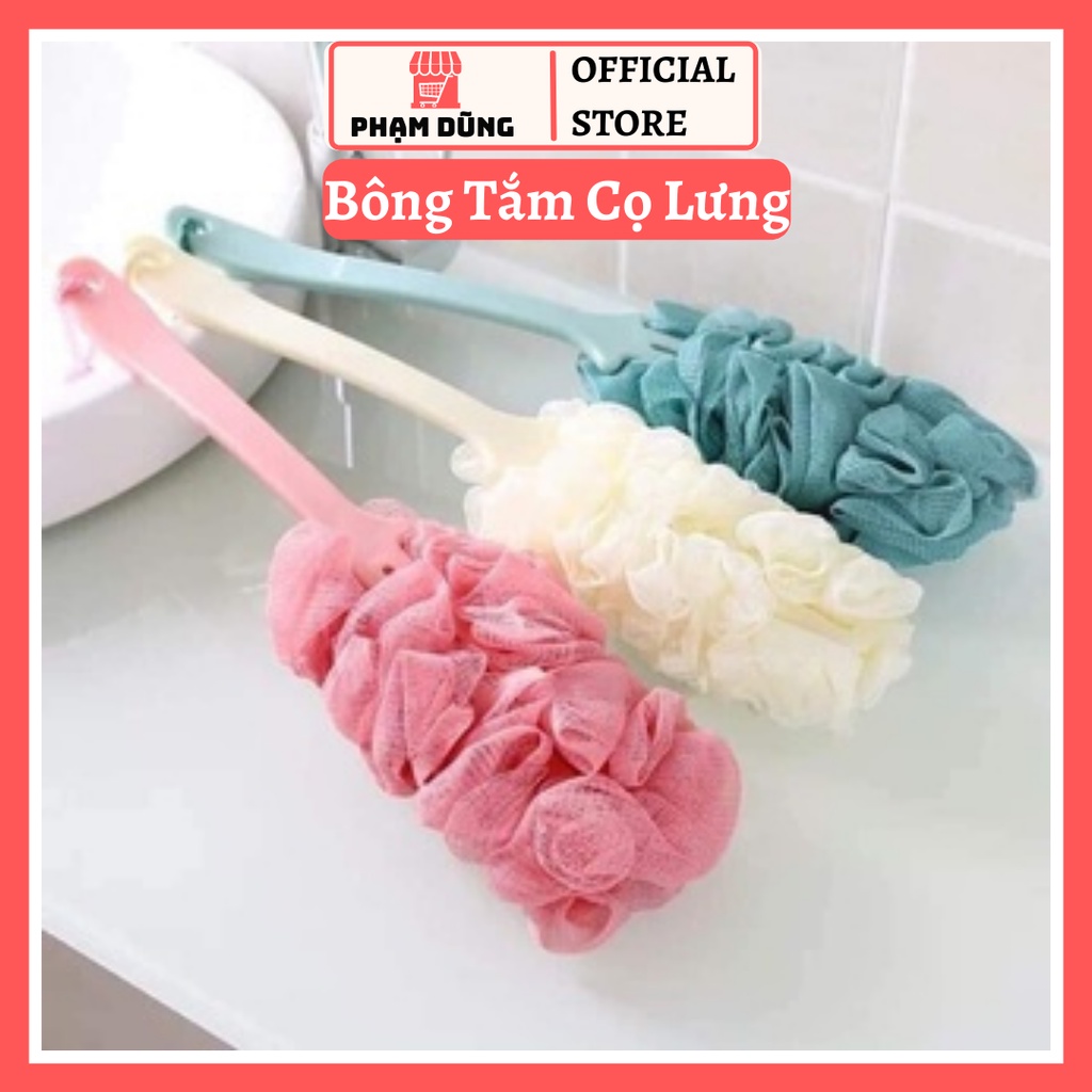 Bông Tắm Cọ Lưng Có Tay Cầm Tiện Lợi