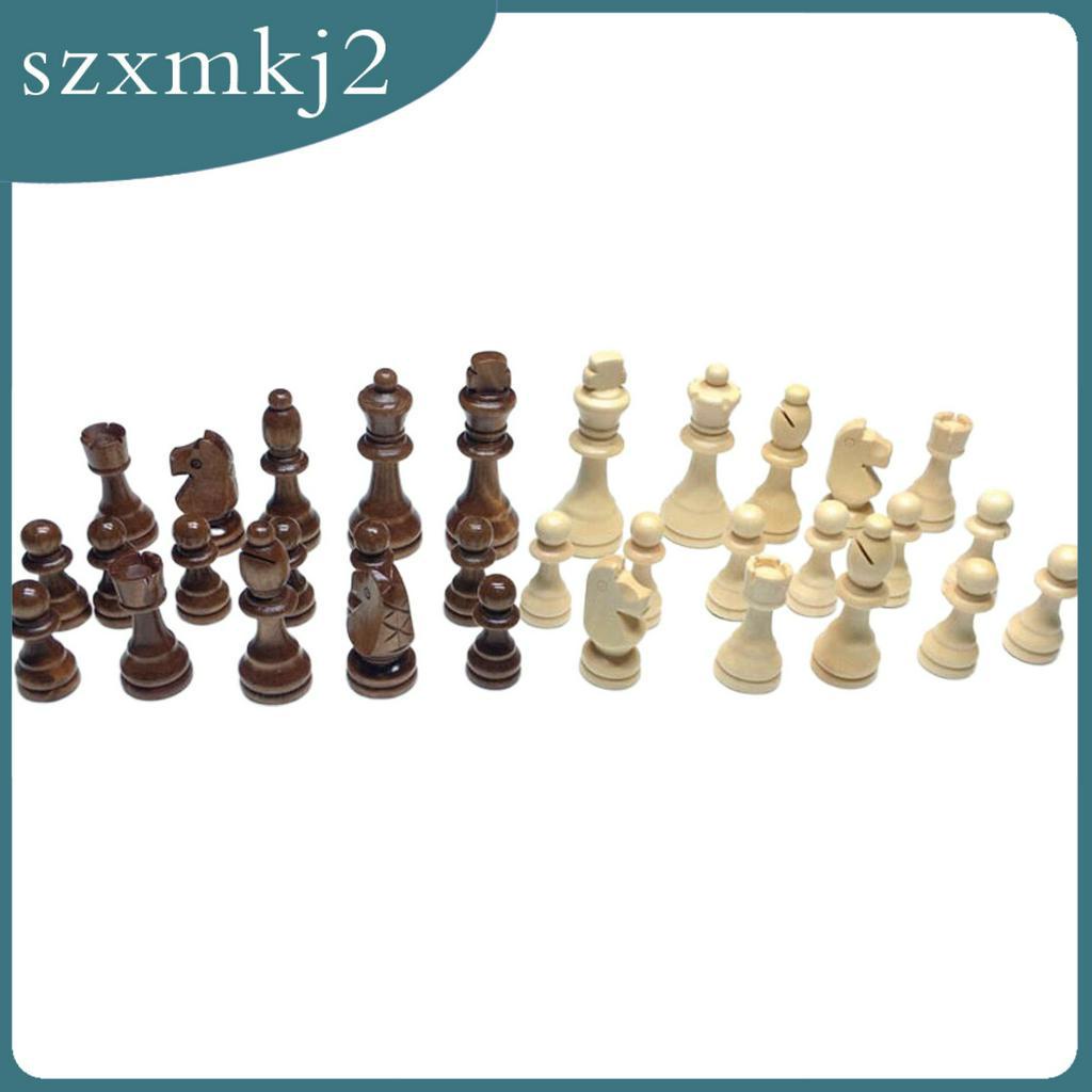 Bộ Bàn Cờ Vua Bằng Gỗ 32x Handmade szxmkj2