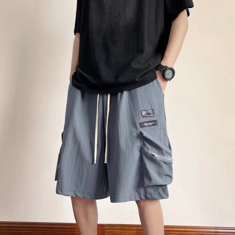 Quần Short Túi Hộp Màu Trơn Đơn Giản Thời Trang Hàn Quốc Cho Nam