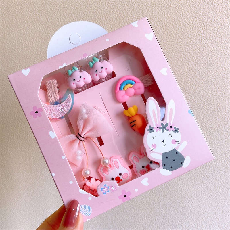 Hộp 10 kẹp phối buọc tóc cho bé - Chicbaby hàng cao cấp Hàn Quốc