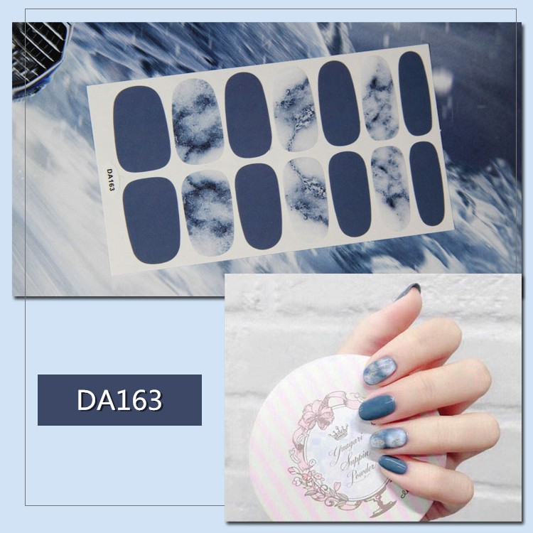 Bộ nail sticker 14 miếng dán móng tay trang trí 3D DA161-DA180 xinh xắn chống thấm nước