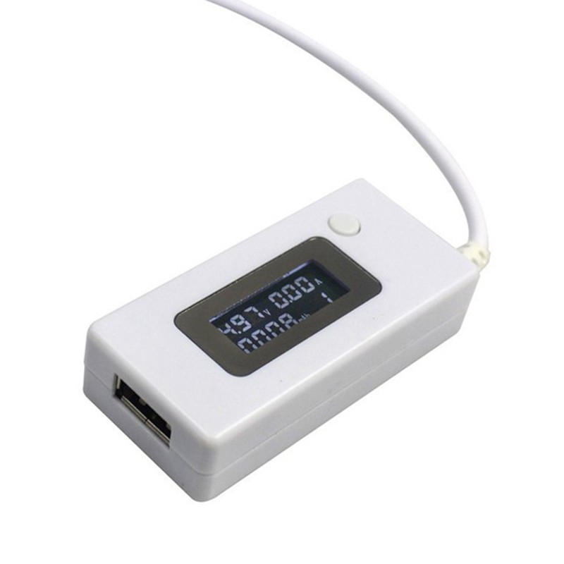 Máy dò USB LCD di động Vôn kế Ampe kế Bộ sạc điện di động Công suất Máy đo Điện áp Màn hình sạc hiện tại