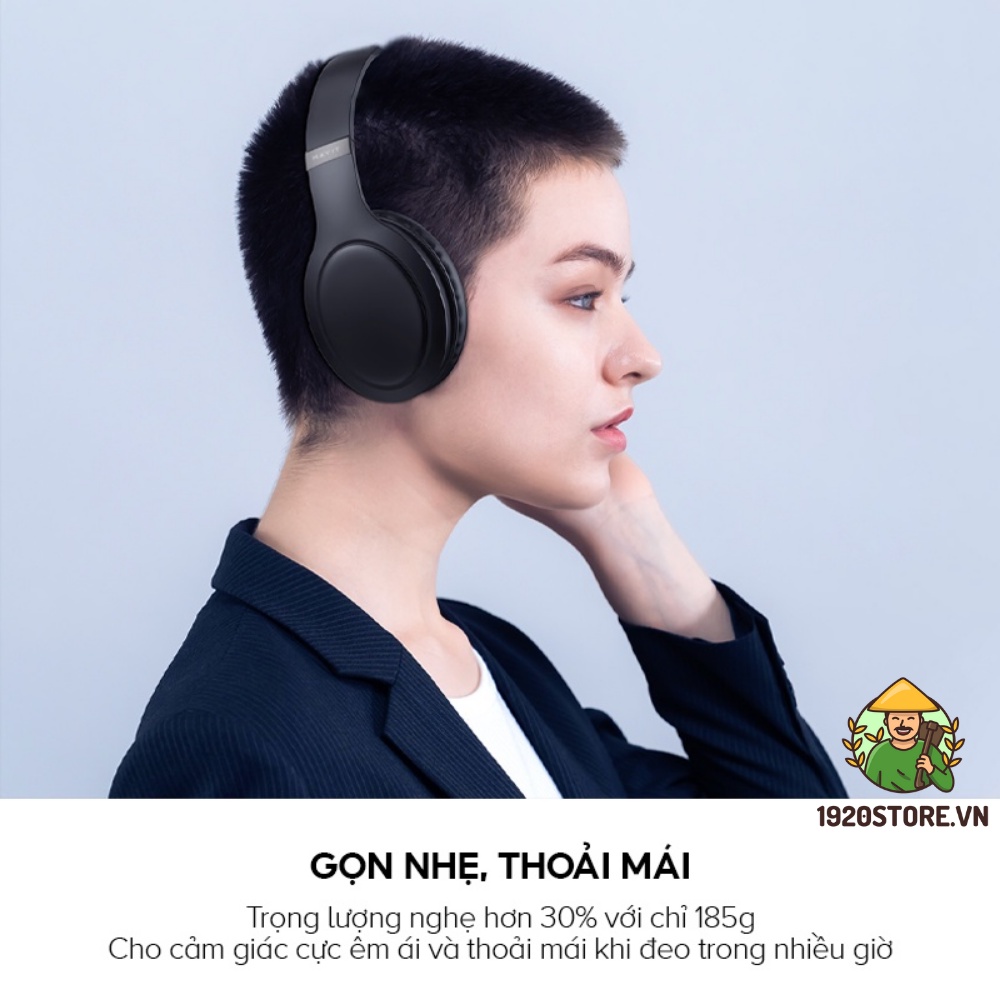 Tai Nghe Headphone Bluetooth HAVIT H633BT, Công Thái Học, Led RGB, Nghe Đến 22H - Chính Hãng BH 12 Tháng