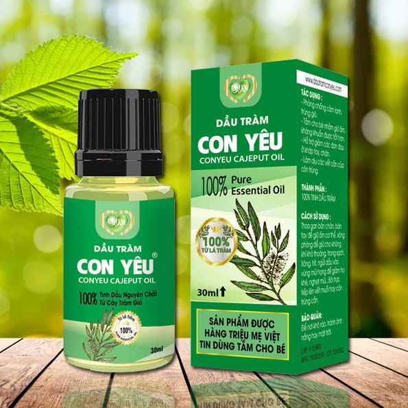 Dầu tràm nguyên chất cho trẻ sơ sinh hiệu Con yêu 30ml