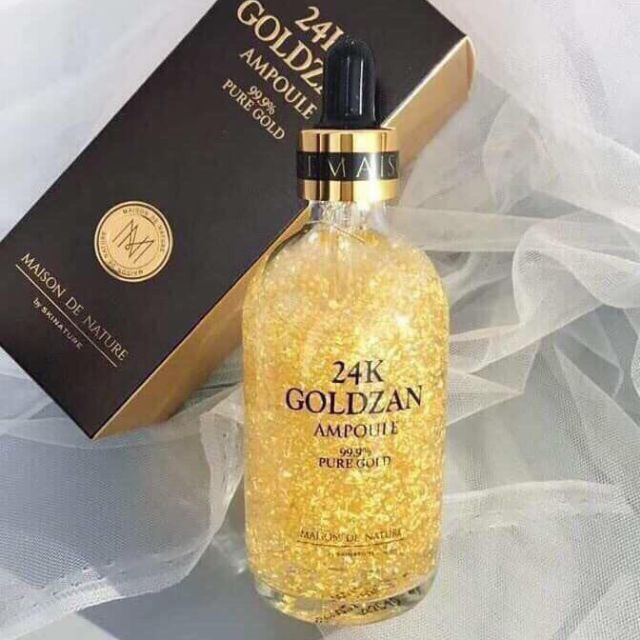 Siêu tinh chất Vàng 24k Goldzan Ampoule 99,9% Pure Gold Maison De Nature Skinature