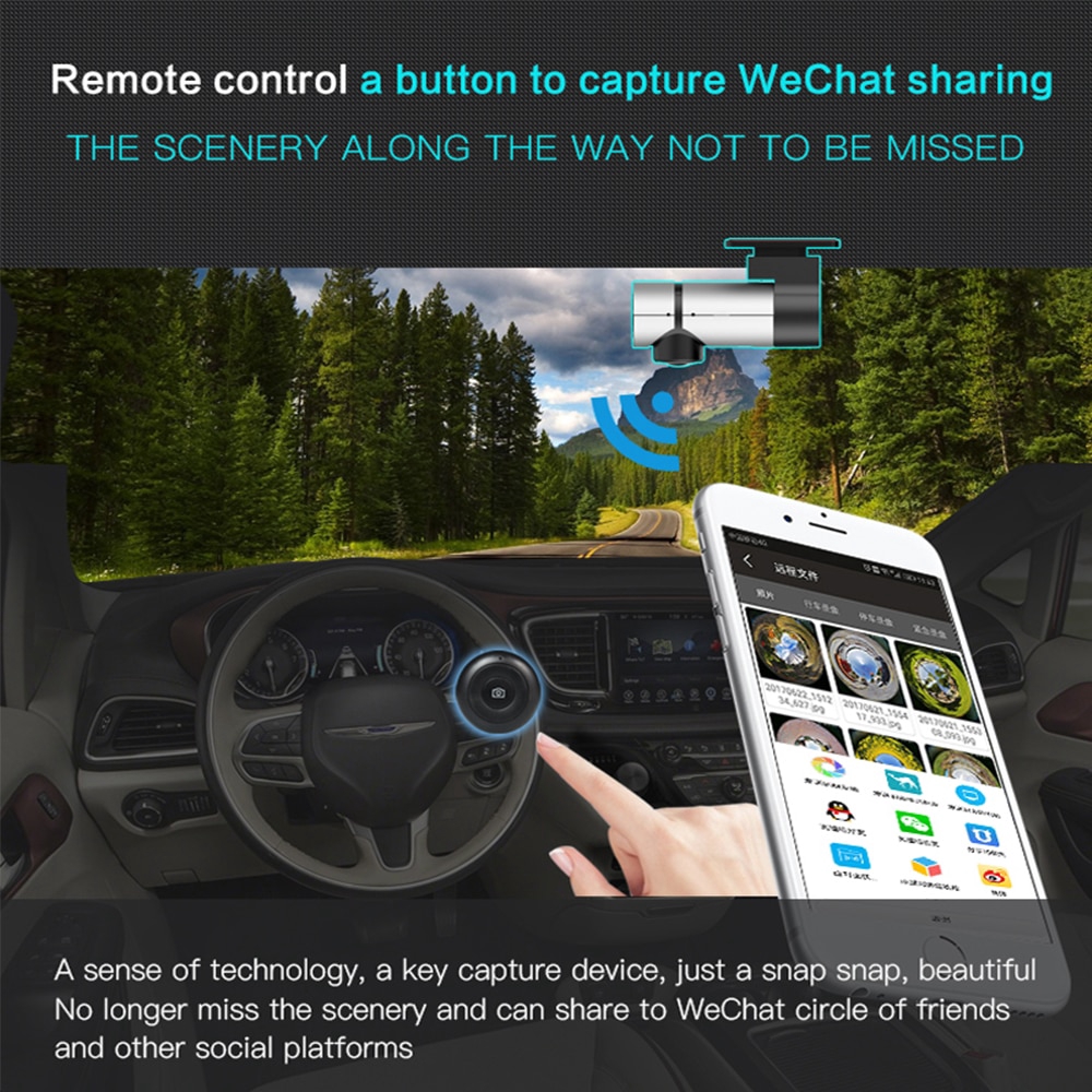 Camera Hành Trình Xe Hơi Không Dây 1080p Hỗ Trợ Quay Đêm | BigBuy360 - bigbuy360.vn