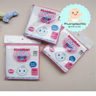Sét 10 khăn xô sữa trơn xuất Nhật