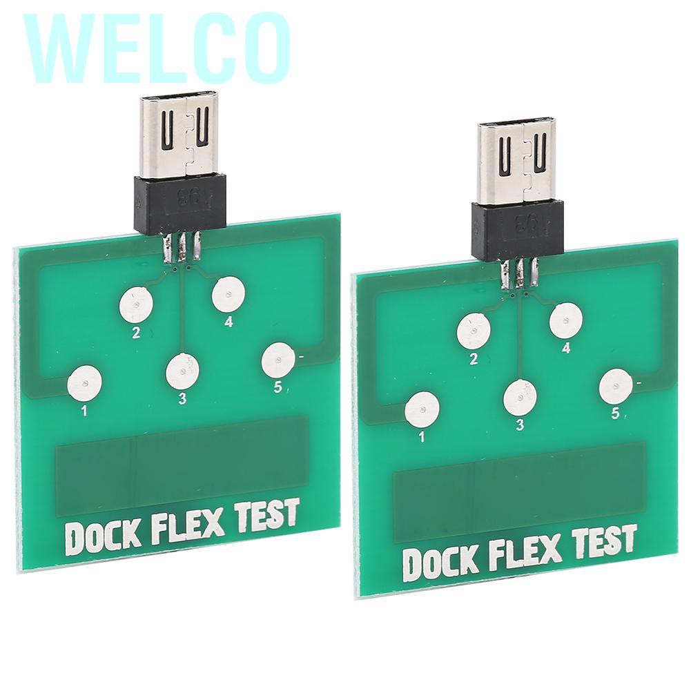 Welco 2PCS Professional Cellphone Charge Connector Micro Test Board Repair for Android