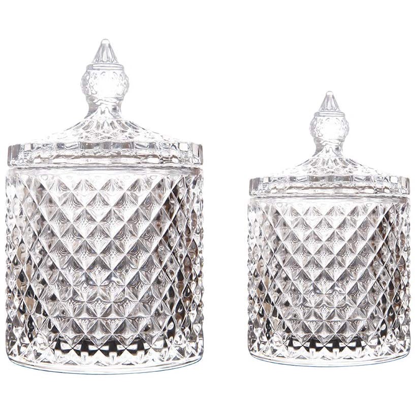 BỘ HŨ PHA LÊ MAYPINK DIAMOND FACETED, 2 CHIẾC