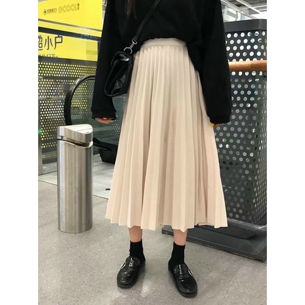 CHÂN VÁY XẾP LY KHÔNG BÓNG CẠP ĐẸP MS10692