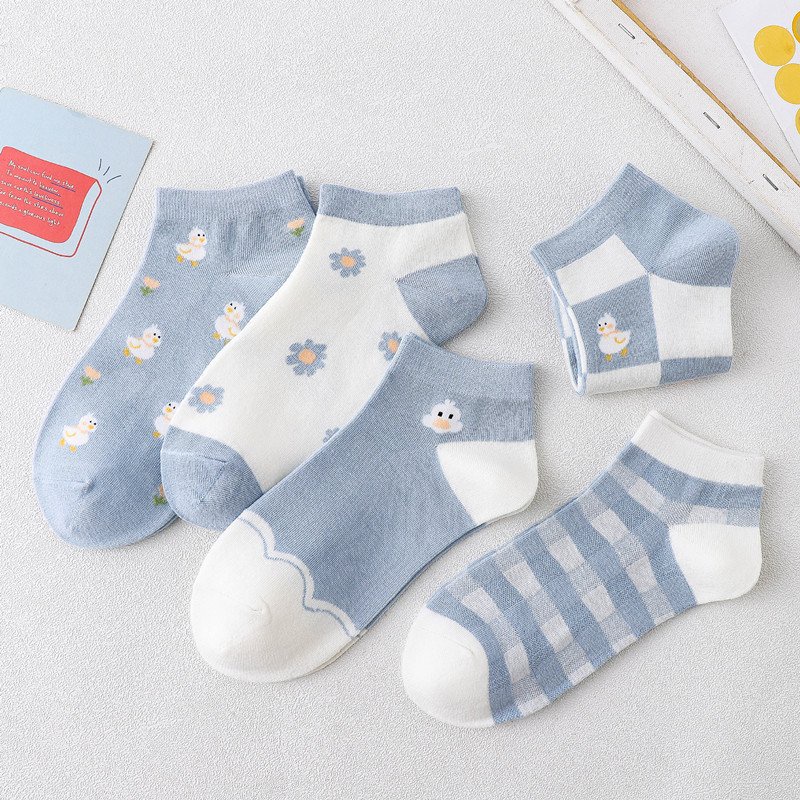 [Set 5] Tất vớ nữ cổ ngắn đủ họa tiết cho mùa hè phong cách Nhật Bản SVT