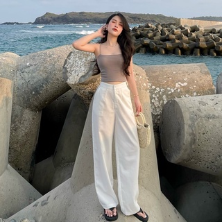 Zareen | quần linen trắng lưng thun zareen trs22