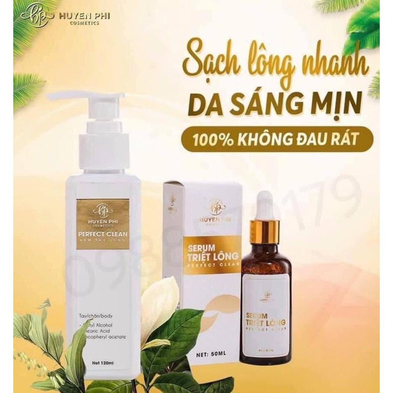 Combo kem tẩy lông và serum Huyền Phi