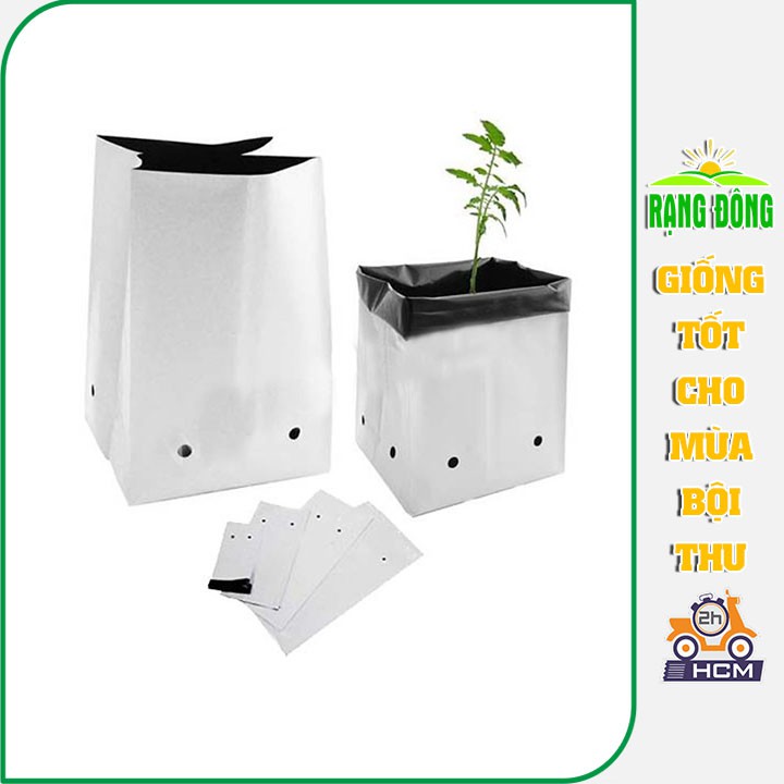 Túi Nhựa Trồng Cây 2 Lớp - Tiện Dụng, Dễ Sử Dụng, Phù Hợp Trồng Rau, Hoa - Mua 5 Tặng 1 Túi Cùng Loại