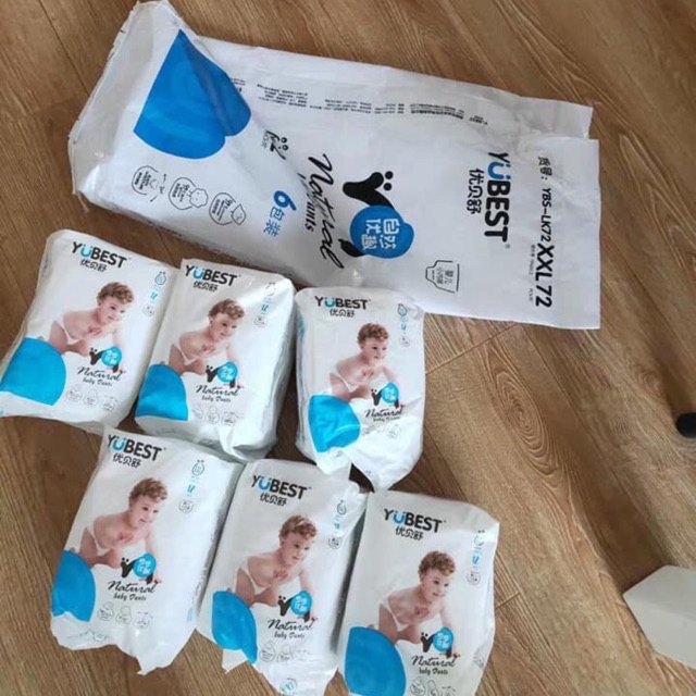 bỉm quần Yubest Natural L96/XL84/XXL72