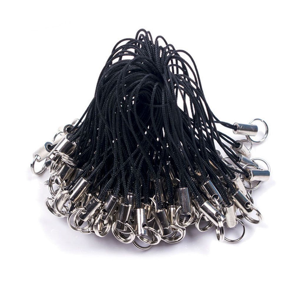 Set 100 dây móc khóa trang trí điện thoại nhiều màu sắc