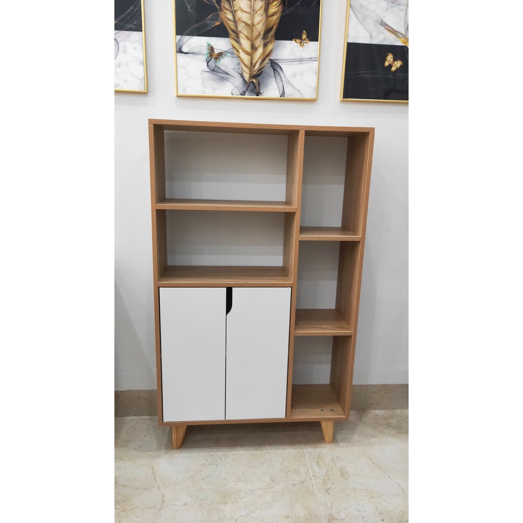 Tủ sách hiện đại , tủ gỗ đa năng, phù hợp nhiều không gian trong gia đình chất gỗ MDF kích thước 107x60x30cm