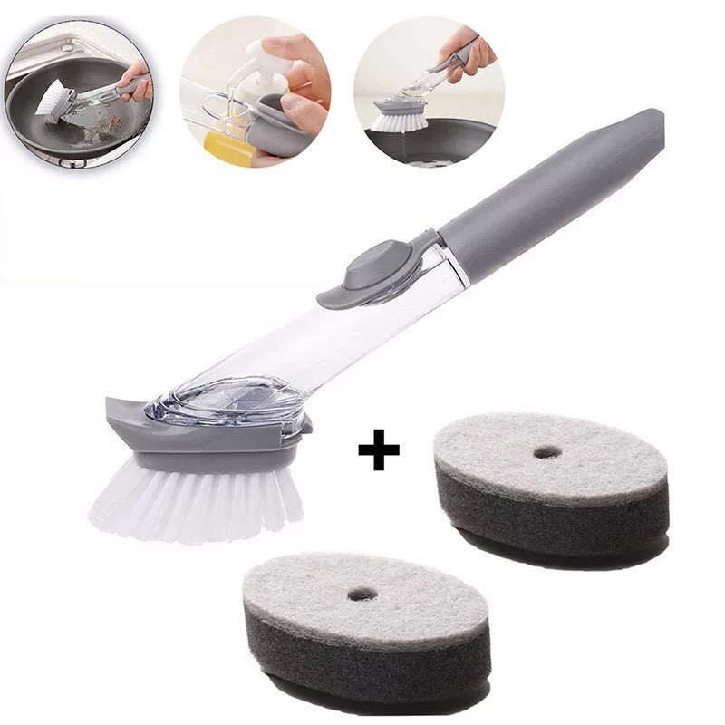 [GIẢM GIÁ SỐC] Cọ Rửa Chén KITCHEN TOOLS CLEAN UP + 2 Đầu Mút