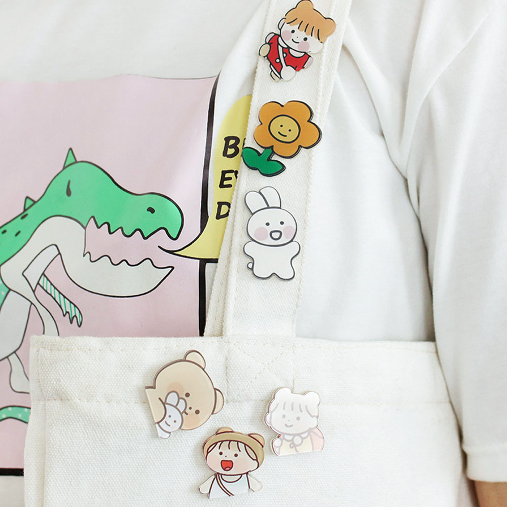 Set 3 Ghim Cài Áo Hình Chiếc Túi Nhỏ Dễ Thương Cho Nữ