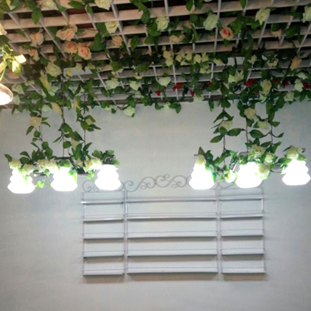 Dây hoa leo chất liệu nhân tạo 2.35m trang trí ống máy điều hòa