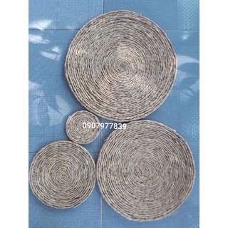 Thảm lục bình cói tròn đa năng 10cm, 20cm, 30cm, 40cm