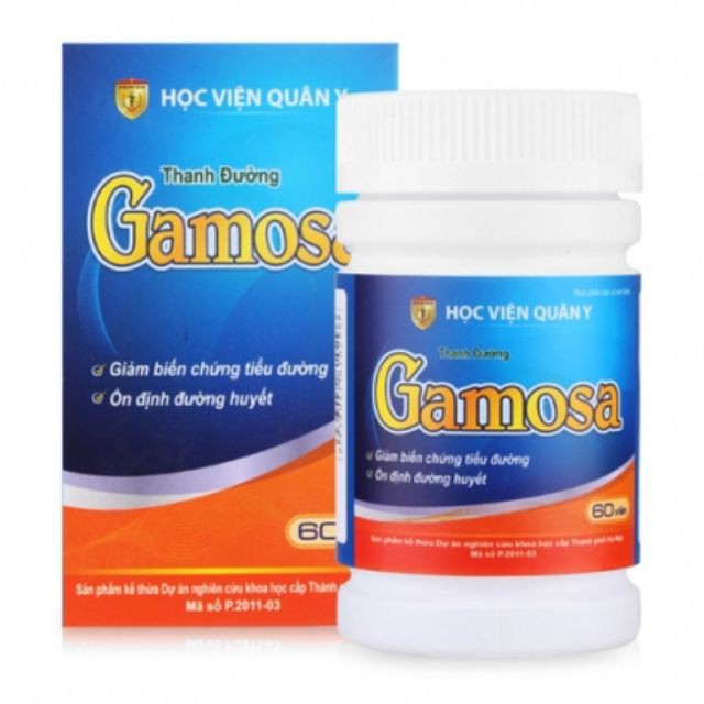 Combo 2 Hộp Gamosa Học viện Quân Y - Hỗ Trợ Bệnh Nhân Tiểu Đường