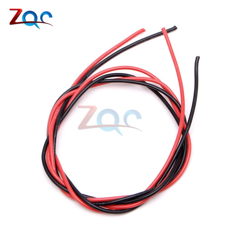 1 Bộ Dây Cáp Đồng 16 Awg Màu Đỏ 1m + 2m 16awg Cho Rc