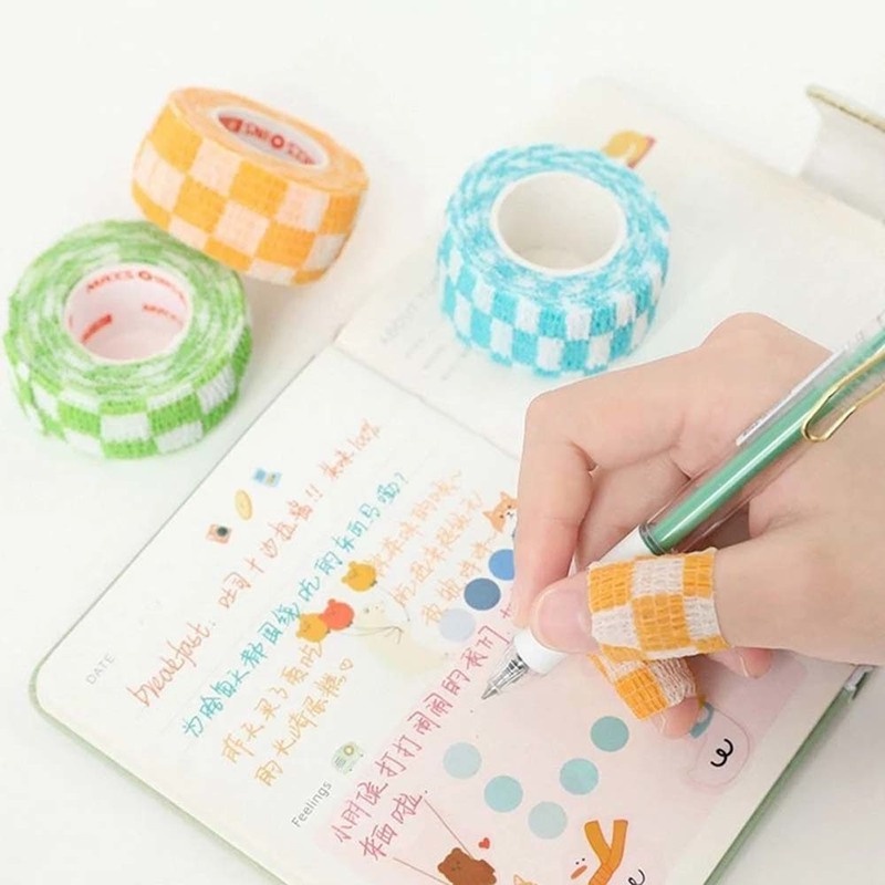 Băng Quấn Ngón Tay Tự Dính Bằng Vải Không Dệt Họa Tiết Hoạt Hình Chống Mài Mòn
