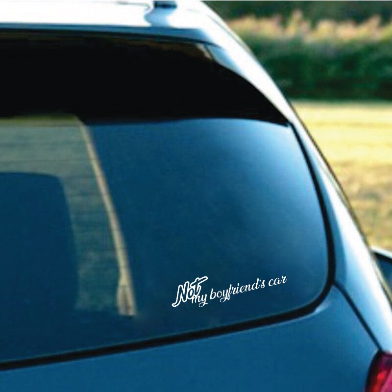 Decal Dán Xe Hơi &quot;Not My Boyfriends&quot; 17cmx4.2cm