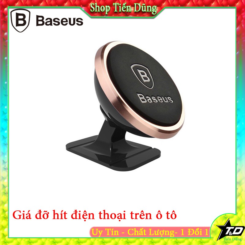 Giá đỡ điện thoại gán trên oto Baseus có nam châm hút- Giá đỡ điện thoại Baseus có thể quay 360 độ