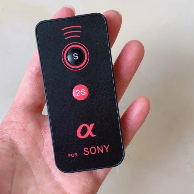 Remote sony 2 nút - Điều khiển từ xa cho máy ảnh Sony