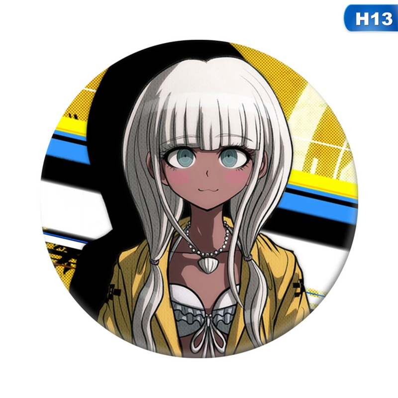 flowersqueen Ghim Cài Áo Họa Tiết Hoạt Hình Danganronpa Độc Đáo V3 Sử Dụng Dễ Dàng
