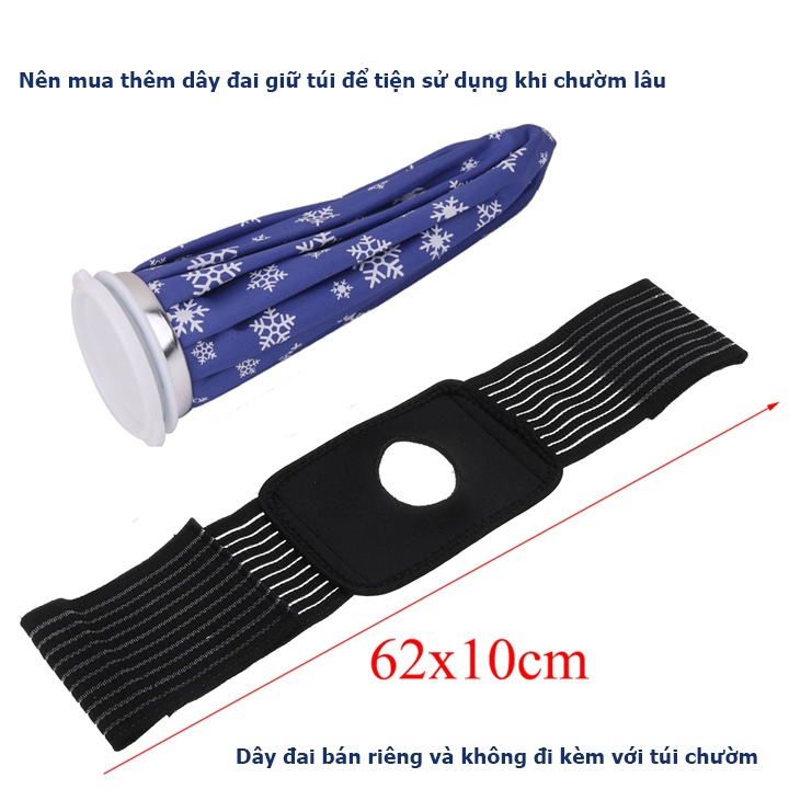 Combo túi chườm nóng lạnh, chườm đá và dây quấn TC09