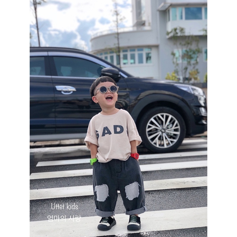 ÁO THUN STYLE HÀN QUỐC SADS FORM TO DÀNH CHO BÉ GÁI VÀ BÉ TRAI