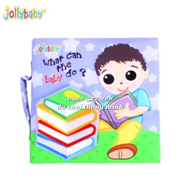 Sách vải tương tác ú òa Jolly baby - loại to đẹp