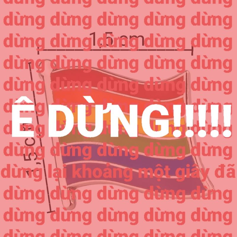 Ghim cài áo cờ tự hào LGBT pride flag enamel badge pin