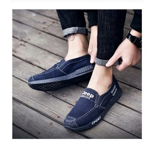 Giày lười Jeep Vải Canvas siêu chống thấm nước