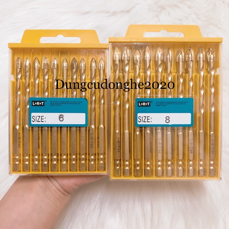 MŨI KHOAN ĐA NĂNG (TƯỜNG, GẠCH, BÊ TÔNG)  ĐUÔI LỤC GIÁC 6mm,8mm,10mm,12mm (Lẻ)