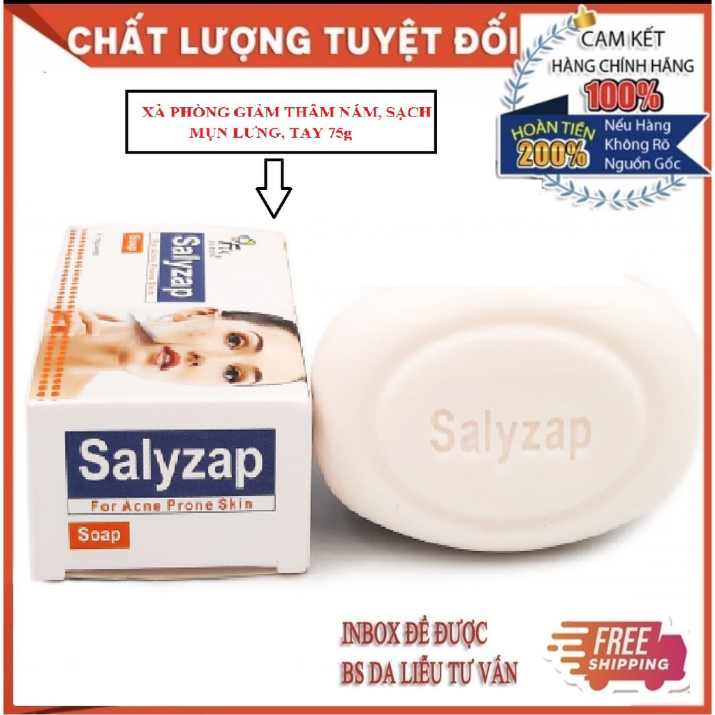 Xà Phòng Giảm Mụn Mờ Thâm Nám Fixderma Salyzap Soap 75g