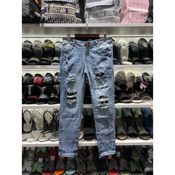 Quần Biker Nam nam vá thỏ 2022